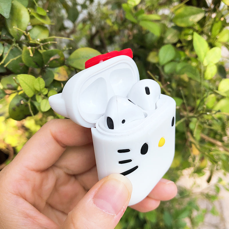 Sanrio 正版 Hello Kitty 白色 矽膠 保護殼 [AirPods]