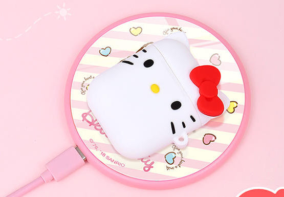 Sanrio 正版 Hello Kitty 白色 矽膠 保護殼 [AirPods]